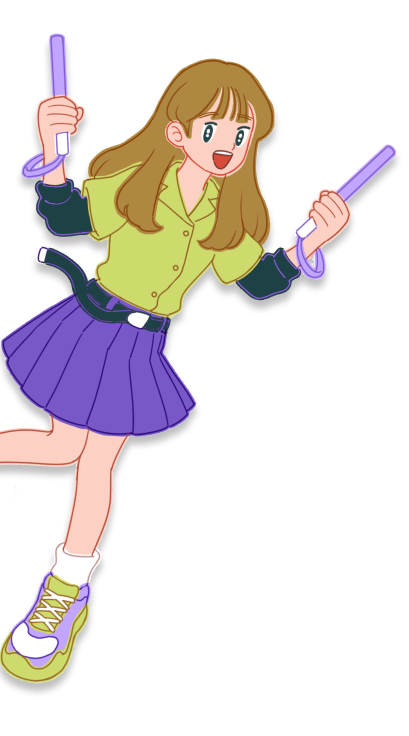あみ先輩のイラストの