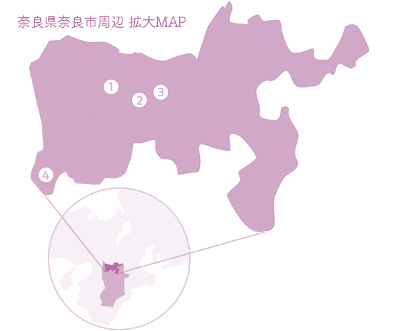 奈良県奈良市周辺 拡大MAP