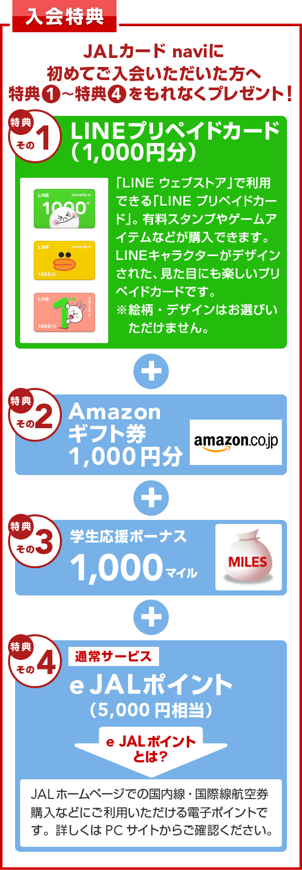 入会特典